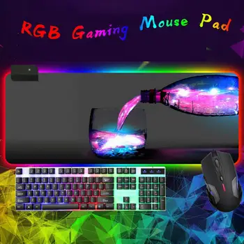 

RGB Gaming Mouse Pad Large Mouse Pad Gamer Led Computer Mousepad Big Mouse Mat with Backlight Carpet For keyboard Desk Mat Mause