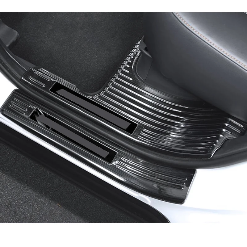 

Rear Outer Inner Bumper Protector Trim Door Sill Scuff Cover Plate Fit For Mitsubishi Eclipse Cross 2018 Accessories