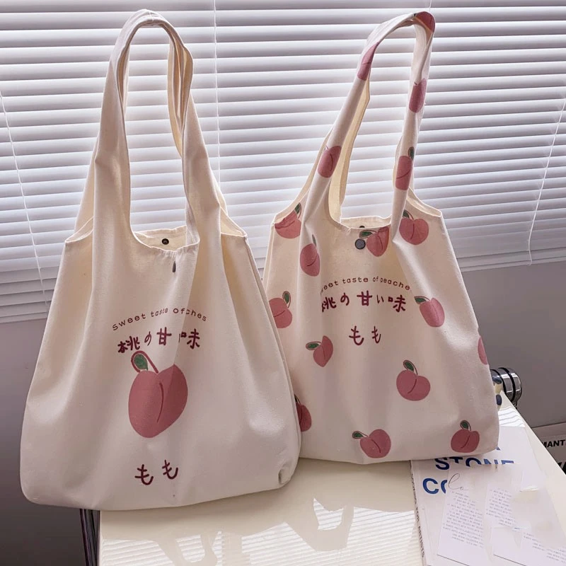 2021 Fashion Canvas Tote Bag Purses And Handbags For Women Shopper Cute ...