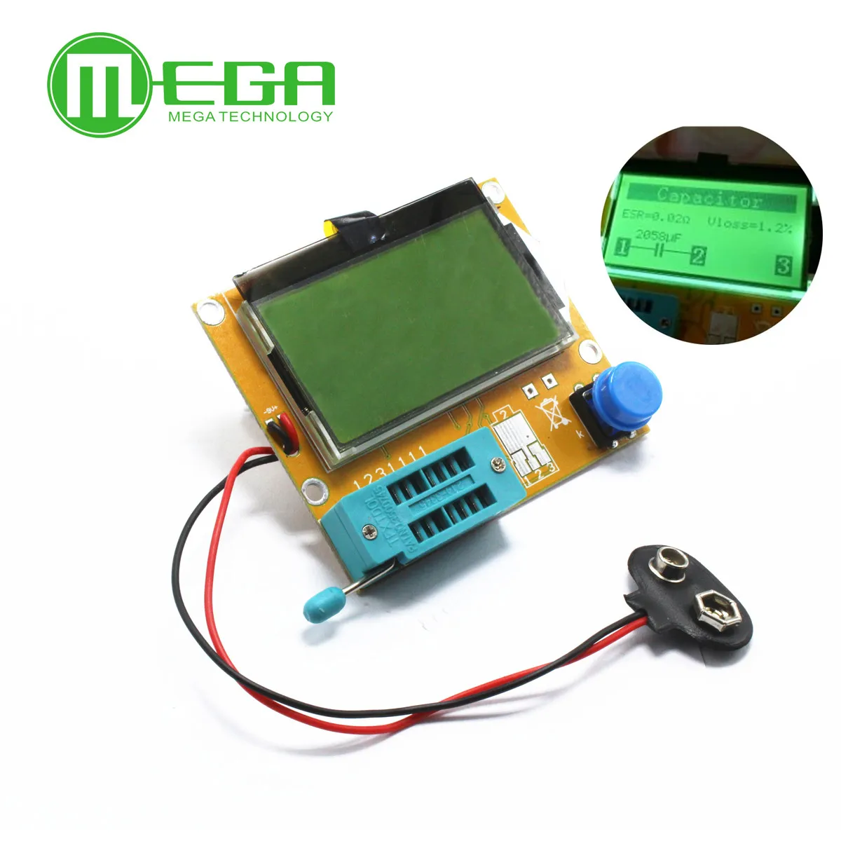 Устройство для проверки параметров транзисторов 1 шт. MOS/PNP/NPN L/C/R|esr meter|mega328 transistor