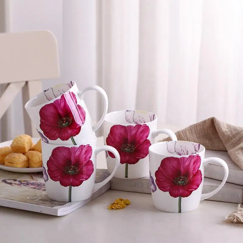 Colazione Kupa Bardak Taza керамический милый Copo E чай Забавный Xicara и путешествия Caneca новинка керамическая кружка кофейная чашка - Цвет: Number 10