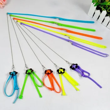

Adjustable Parrot/Bird Animal Harness Multicolor Leash Rope Anti-bite Train accessories