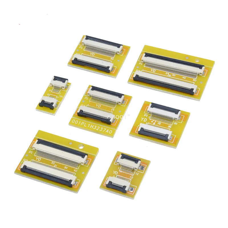 2pcs FPC FFC Flexible Flat Cable Extension Board 0.5 mm Pitch 4 6 8 10 12 14 20 30 40 50 PIN Connector afbeelding