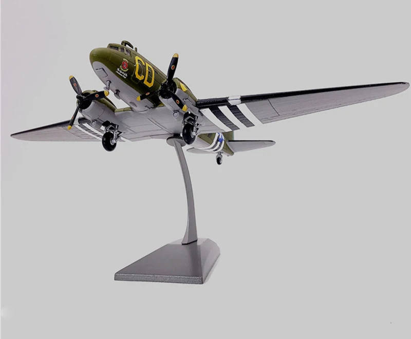 1/100 C47 транспорт 75-летие битвы за Нормандию с 101-й авиационной дивизии модель самолета литая под давлением модель