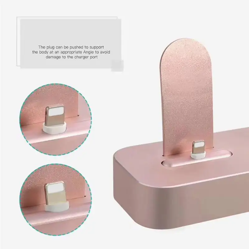 2-в-1 металлический Зарядное устройство быстрой зарядки стенд для Airpods iPhone X/8/7/XR устройств множественное предохранение зарядки Дисплей база S01