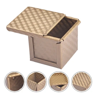 

Square Loaf Pan with Lid Toast Mold Bread Pan Pullman Loaf Pan with Cover Non-St B0KC
