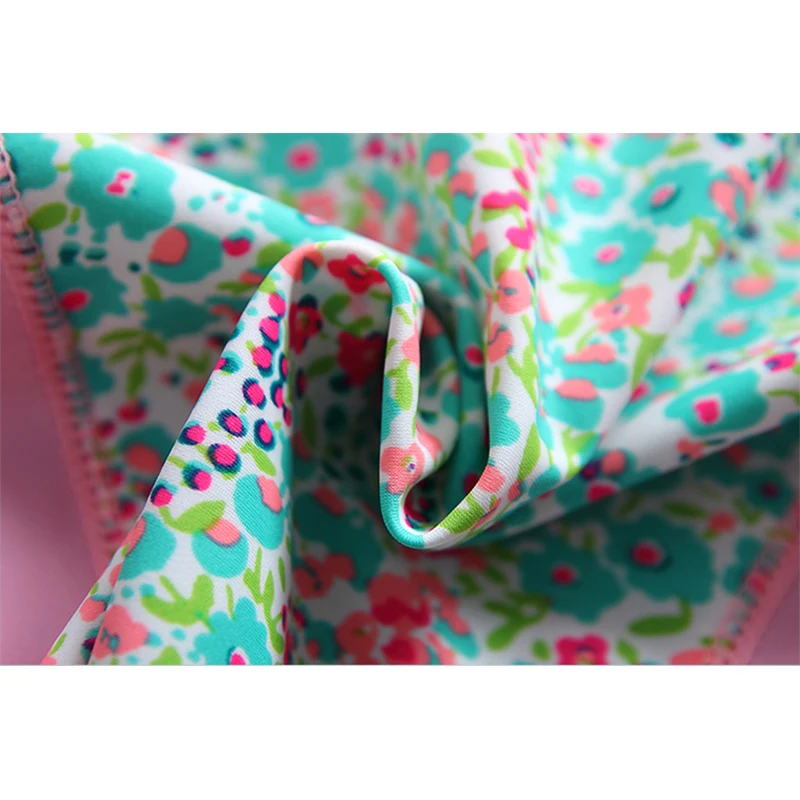 Pink Floral Sun Hat 3-Piece Girl Swimwear Children Toddler Baby Swimsuit Kids 2-Piece Swimming Long Sleeves Swim Wear Suit girls swimsuit