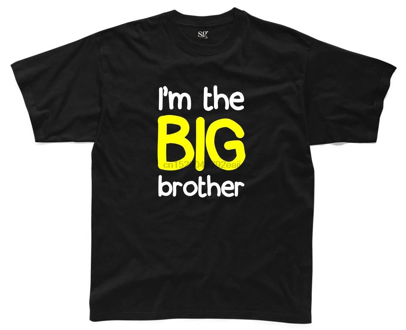 IM THE BIG BROTHER Мужская футболка S-3XL топ с принтом смешная шутка 100% хлопок коротким
