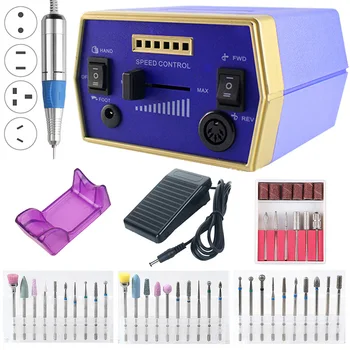 

PRO 35000 RPM Electric Nail Drill Machine Manicure Set Pedicure Polishing Gel Remover File Left Hand Nail Drill Equipment Tools