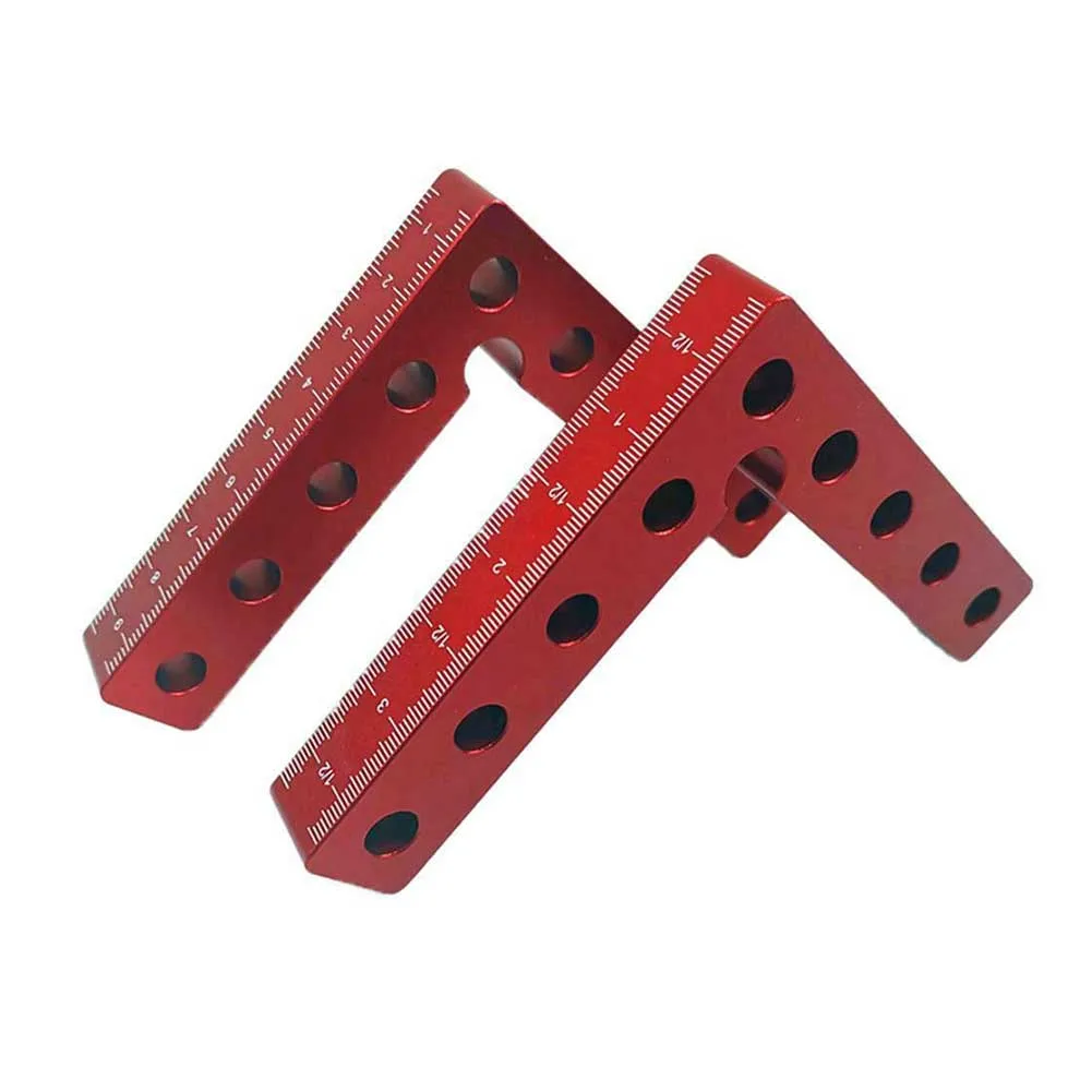 

90 Degree Positioning Squares Rounded Corners Square Right Angle Clamp Woodworking Hand Tools Carpenter Tool Aluminium Alloy
