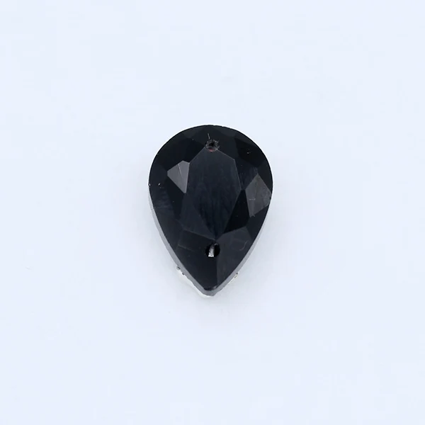 black 10x14 мм, 13x18 мм, 18x25 мм, 20x30 мм, каплевидные цветные стразы, граненое стекло, чешские хрустальные стразы, украшения для платья - Цвет: black