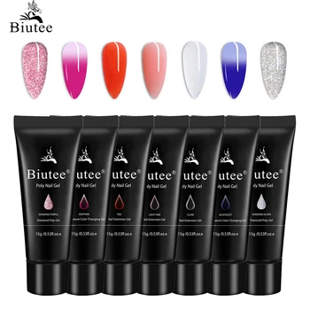 

BUITEE Gel Kit Builder Gel Varnish Poly Nail Extension Gel Poly Nails Colors Matte Jelly Crystal Kits Manicure Set Professional
