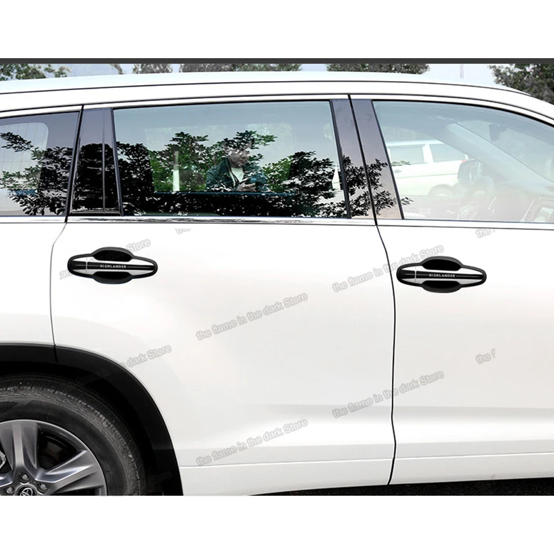 Lsrtw2017 автомобильная дверная ручка чаша планка для toyota highlander 2013 2014 2015 2016 2017 2018 2019