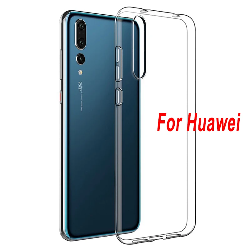 Прозрачный чехол из ТПУ для huawei P20 P30 P9 lite Pro mate 10 Y9 P smart 2019 Honor 10i Lite 8X 9X Premium 20 Nova 5t