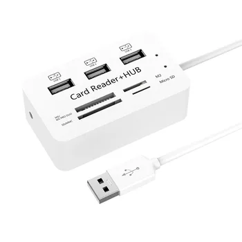 

Type C USB3.0 Hub Combo 2.0 3 Ports Card Reader High Speed Multi USB Splitter Hub USB 2.0 All In One for PC Computer Accessories