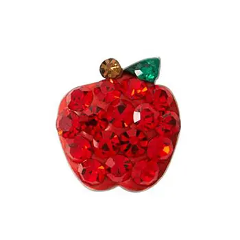 

20pcs Red Apple floating charms for Living glass locket