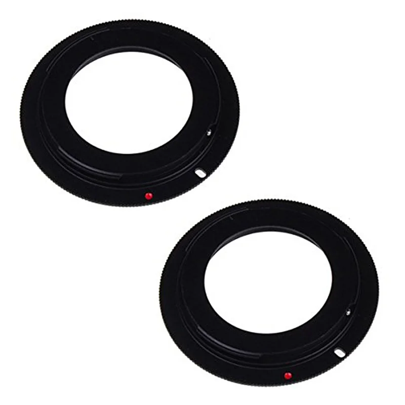 Two M42 Lens to All Canon EOS Rebel Cameras Body Adapter Mount
