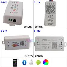 SP108E wifi WS2811 WS2812B Led Music Controller SP107E SK6812 SP105E APA102 SP110E WS2801 Pixels Led Strip DC5-24V