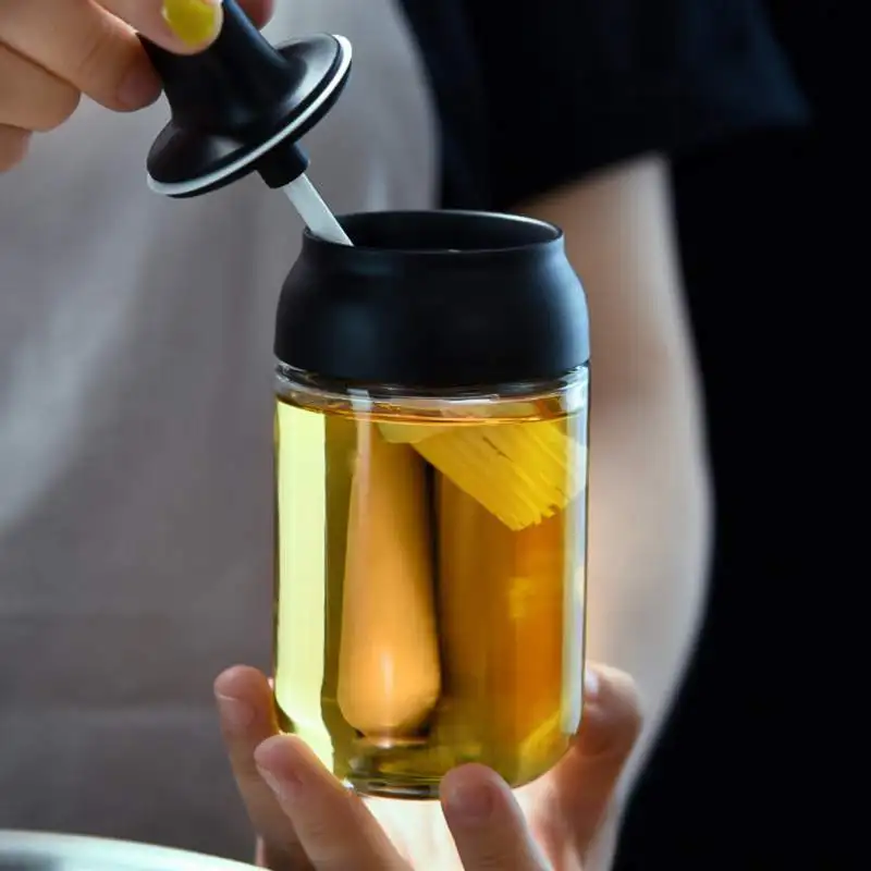 Стеклянная прозрачная бутылка для приправ кухонная банка для соли специй с ложкой влагостойкая банка для меда
