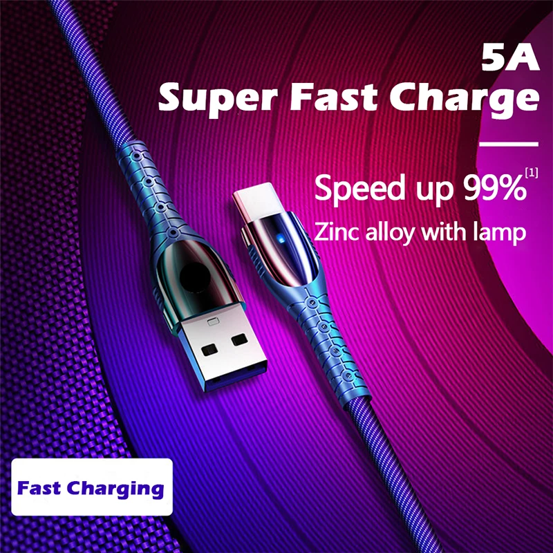 5A Usb C type C Быстрая зарядка кабеля для huawei P30 P20 Pro Lite mate 20 30 Pro зарядный кабель Usb Tipo C Supercharge Usbc Cabo