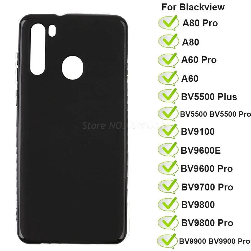 Чехол для телефона Blackview A60 A80 BV5500 BV9100 BV9600E BV9800 Pro силиконовый чехол из ТПУ задняя