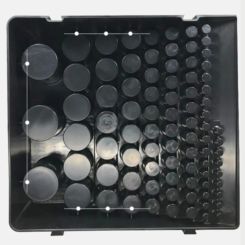 Black Drill Bit Storage Box Milling Cutter Drill Finishing Holder Organizer Case 95AA