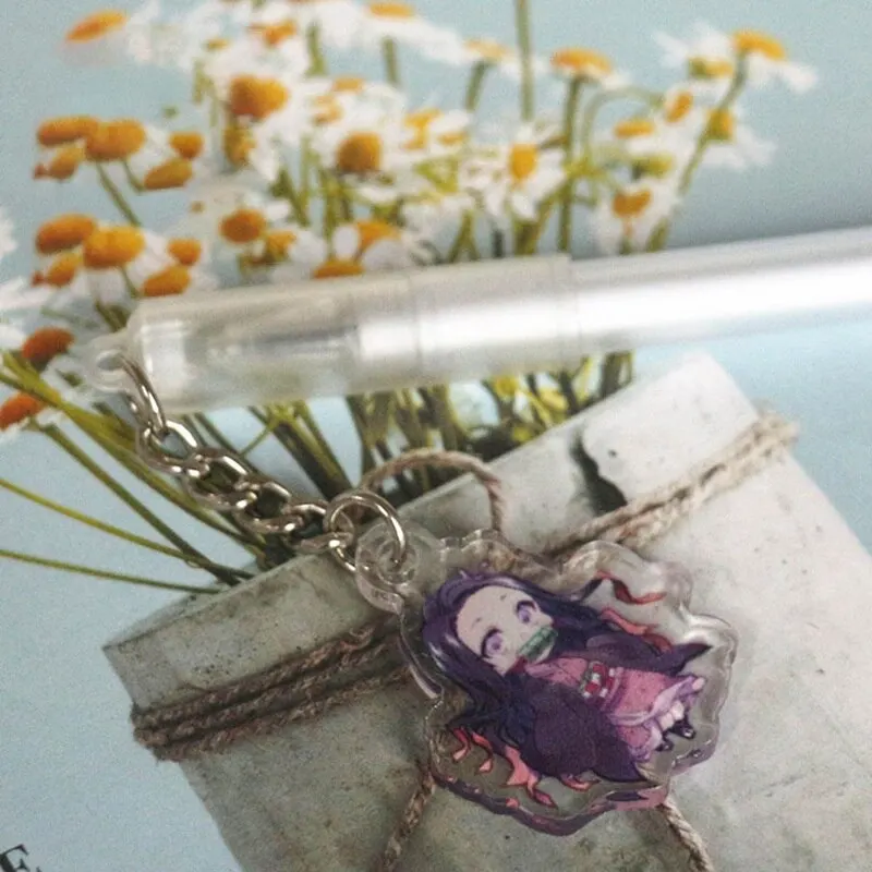 

Creative Gel Pen Anime Demon Slayer: Kimetsu No Yaiba Pendant Neutral Pens For School Gift Writing Office Supplies 1 Pcs
