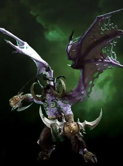 World of Warcraft Модель охотника на демонов DC5 S Форма демона Illidan в штучной упаковке гаражный комплект