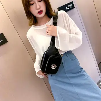 

New Fashion Lattice Waist Bags Women PU Leather Double-layer Female Belt Bag Waist Pack Phone Pouch Crossbody Shoulder Bags