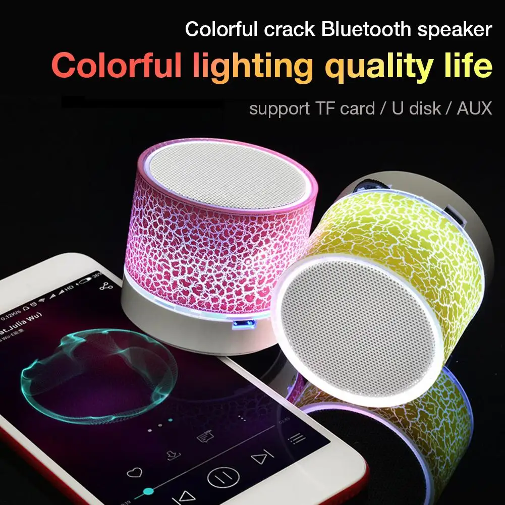 Беспроводной Bluetooth MP3 трещины динамик высокое качество сабвуфер звук аудио