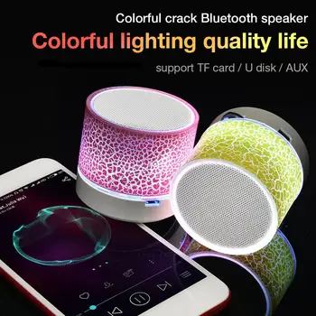 

Wireless Bluetooth MP3 Crack Speaker High Quality Subwoofer Sound Speaker Audio Mobile Phone Mini Support TF Card / U Disk / AUX