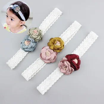 

New Arrivals Newborn Flower Headbands Photography props Girls Rose Flower Headwear Newborn Hair Bands Hair Accessories