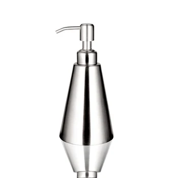 

Originality Cone Thickening Stainless Steel Wash Hands Liquid Bottle Emulsion Bottle Metal Bath Bottle European Toilet Bathroom