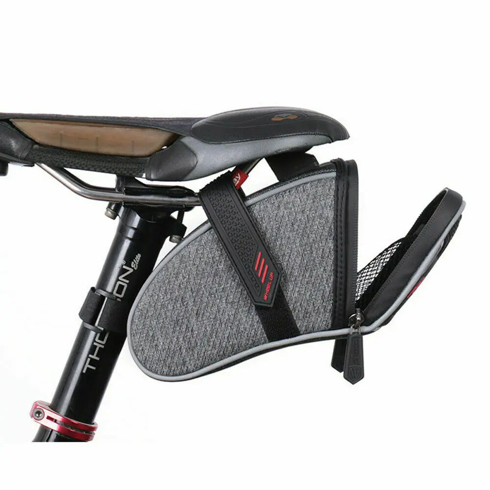 Nylon Bicycle Bag Bike Waterproof Storage Saddle Bag Seat Cycling Tail Rear Pouch Bag MTB Rear Back Under Seat Tail Bag Panniers