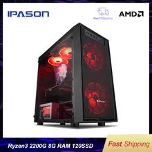 IPASON A3 mini-Gaming PC AMD Ryzen 3 2200G DDR4 4G/8G 120g SSD desktop computer win10 barebone system HDMI/VGA IPASON A3 mini-Gaming PC AMD Ryzen 3 2200G DDR4 4G/8G 120g SSD desktop computer win10 barebone system HDMI/VGA