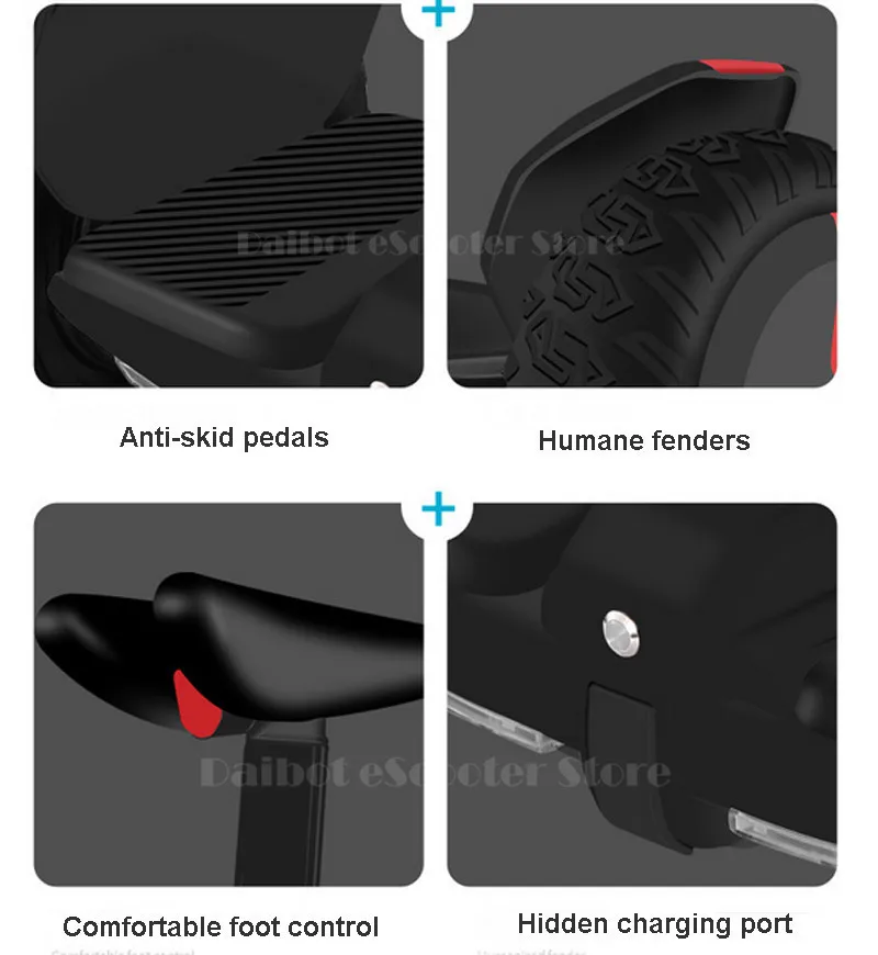 Daibot Electric Scooters Adults 10 Inch Two Wheel Self Balancing Scooters With APPBluetooth 700W 54V Off Road Hoverboard (12)