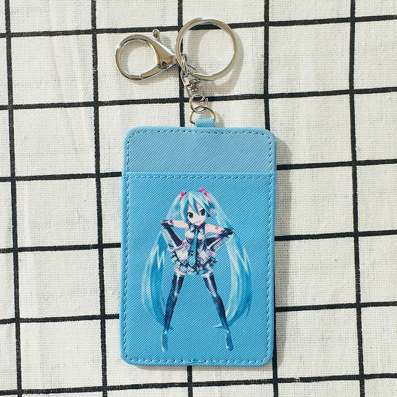Hatsune Miku Doraemon Модный Аниме держатель для карт PU мультфильм кредитные сумки монета автобус карты брелок для девочек Подарки на день рождения Новинка
