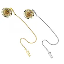 Практичная 39 см винтажная медная цепочка со змеей, прочные металлические карманные часы на цепочке, ювелирный аксессуар, хороший подарок, карманная цепочка