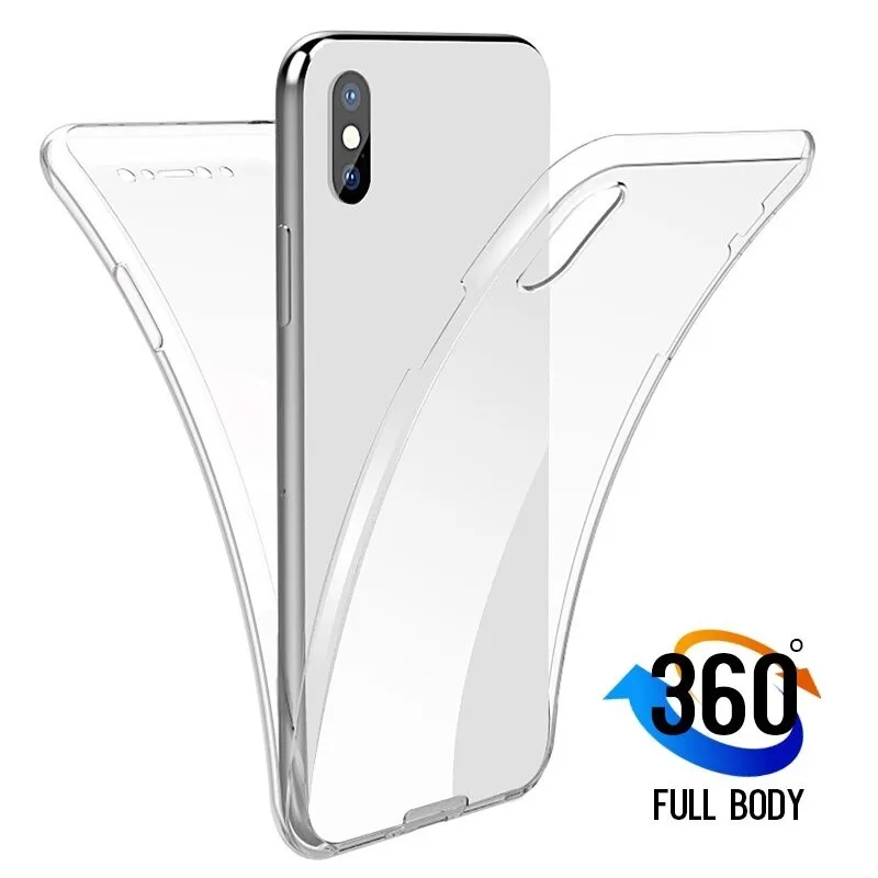 Двойной прозрачный чехол из ТПУ Для Xiaomi Mi 9 8 SE A1 A2 Lite Redmi Note 7 6 5 Pro 5A Prime 4X 4 Global 6A Plus S2