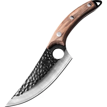 

Boning Knife Handmade Forged Hammered Chef Kitchen Knives BBQ Tools Butcher Meat Cleaver Outdoor Camping Gadgets Home Cooking