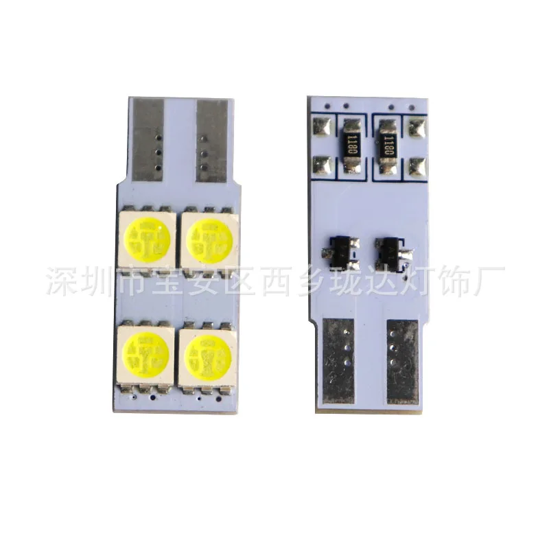 

LD 2X Automobile LED lamp T10 width indicator lamp-4smd5050 license plate lamp reading lamp trunk lamp limitless model