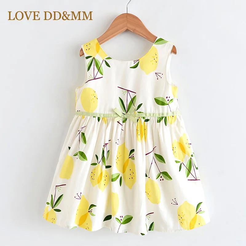 Платья для девочек с надписью LOVE DD &amp MM Новинка 2020 года детская одежда милые