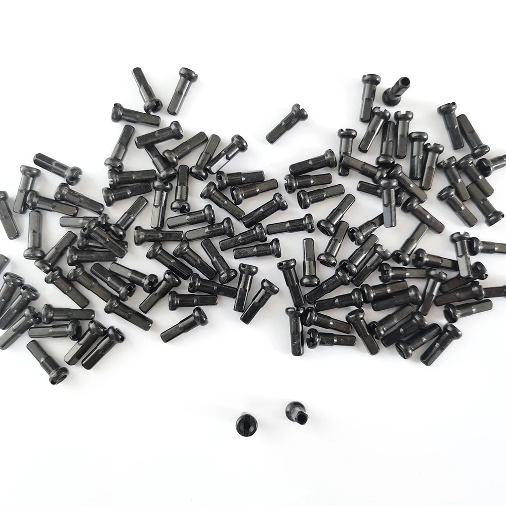 Gauge14 Black Brass Nipples 12mm 14mm 16mm 14g Spokes Nipple Strong Road Mtb Bike Wheels Parts
