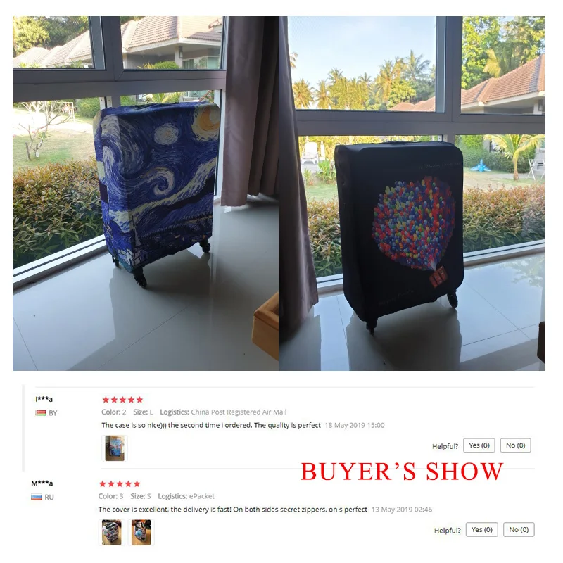 Чехол для чемодана Starry night Design защитный чехол эластичный от пыли чемоданов