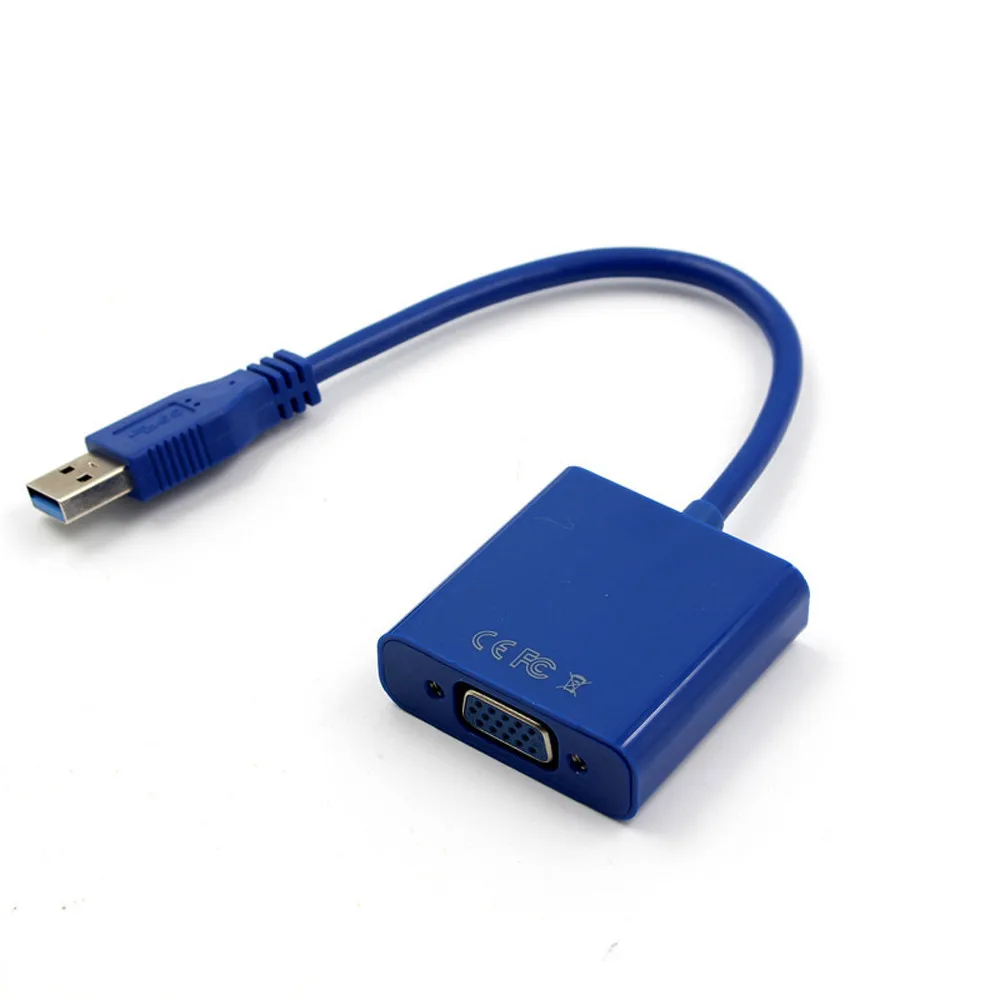 USB 3,0 к VGA Мульти-дисплей адаптер конвертер внешняя видеокарта Белый USB 2,0/3,0 драйвер порта диск