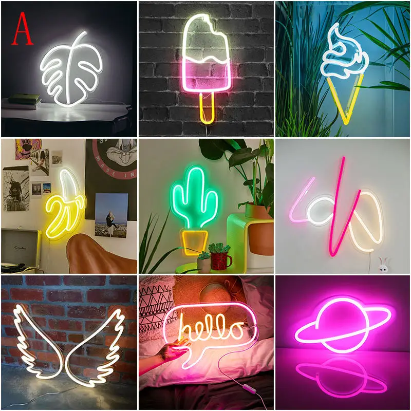 LED Neon Sign 13 18inch Large Neon Signs LED Light With Acrylic Back For  Bar Store Beer KTV Club Party Art Wall Decoration D35|Night Lights| -  AliExpress