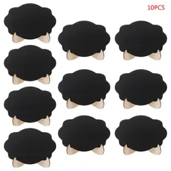 Mini pizarra de madera con forma de nube, soporte para mensajes y notas, tablero de tiza, suministros de decoración para fiestas de boda, 10 Uds.