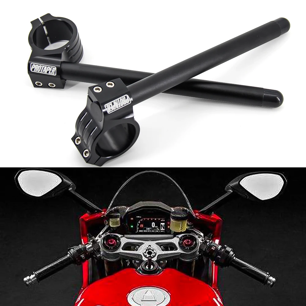 

Мотоцикл 7/8 "22 мм зажим на регулируемый руль вилка зажим для Ducati 899 959 1199 1299 CNC