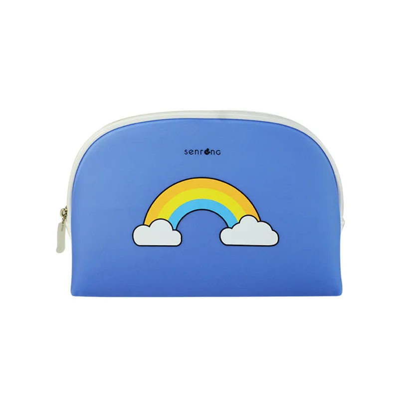 

Guangzhou PVC Pectin Jelly Material Pencil Case 2019 Customizable Contrast Color Zipper Handbag 2019 New Style Silica Gel