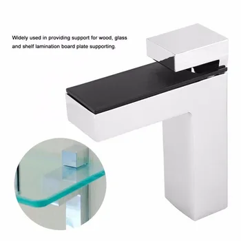 

No-hole folding shelf glass board support fixed F-shaped clip glass hardware accessories